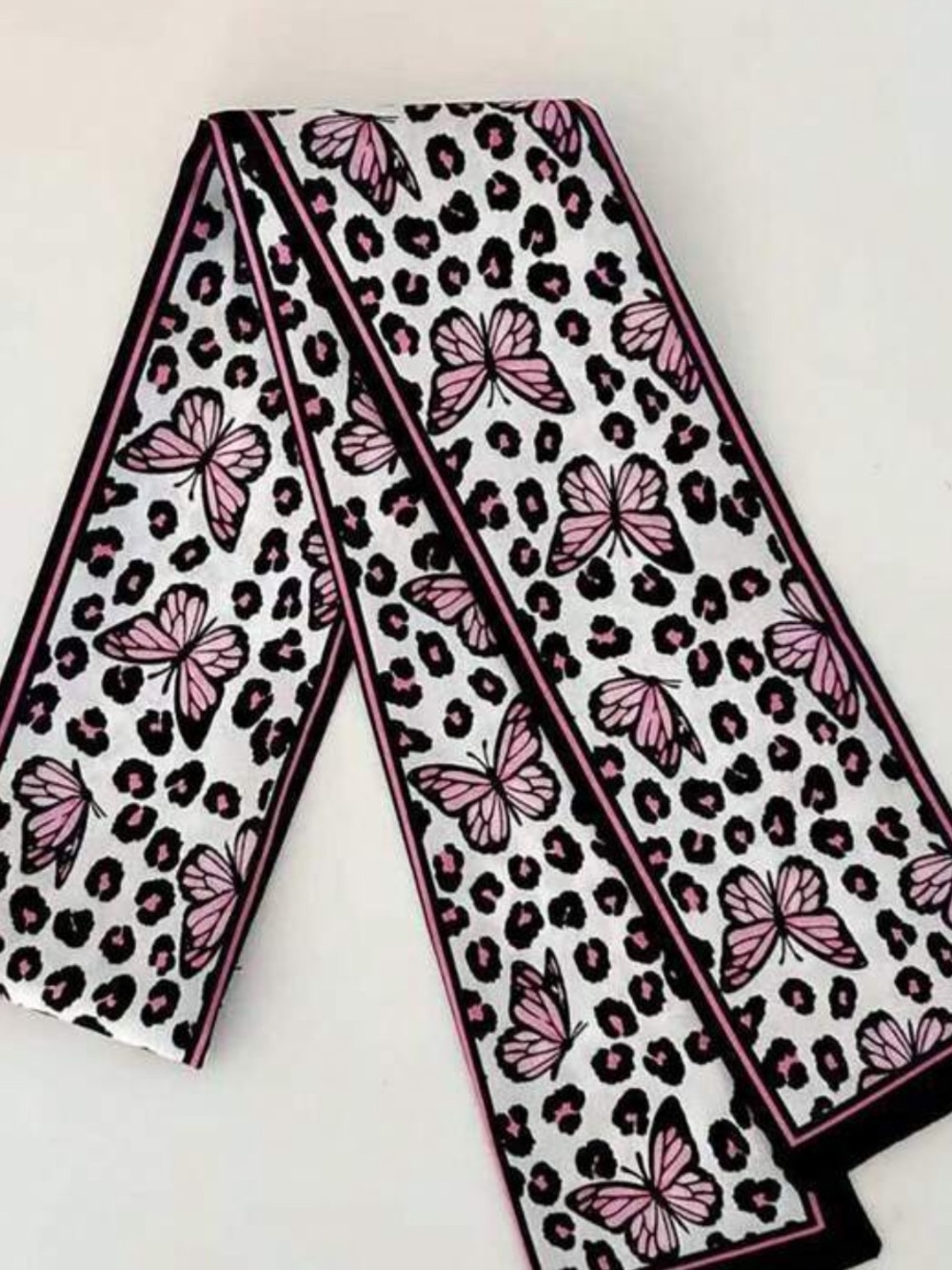 NEW Butterfly bag Scarves - Pink & Black - Picture 4 of 7